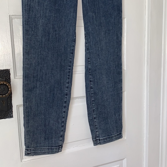 EXPRESS SUPER HIGH RISE ANKLE BELTED PAPER BAG JEANS - Picture 4 of 9